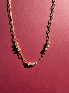Paperclip Bezel Necklace