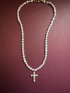 Pearl Cross Necklace