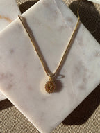 Dainty Virgin Mary Necklace: Gold Filled Chain, Gold Plated Pendant
