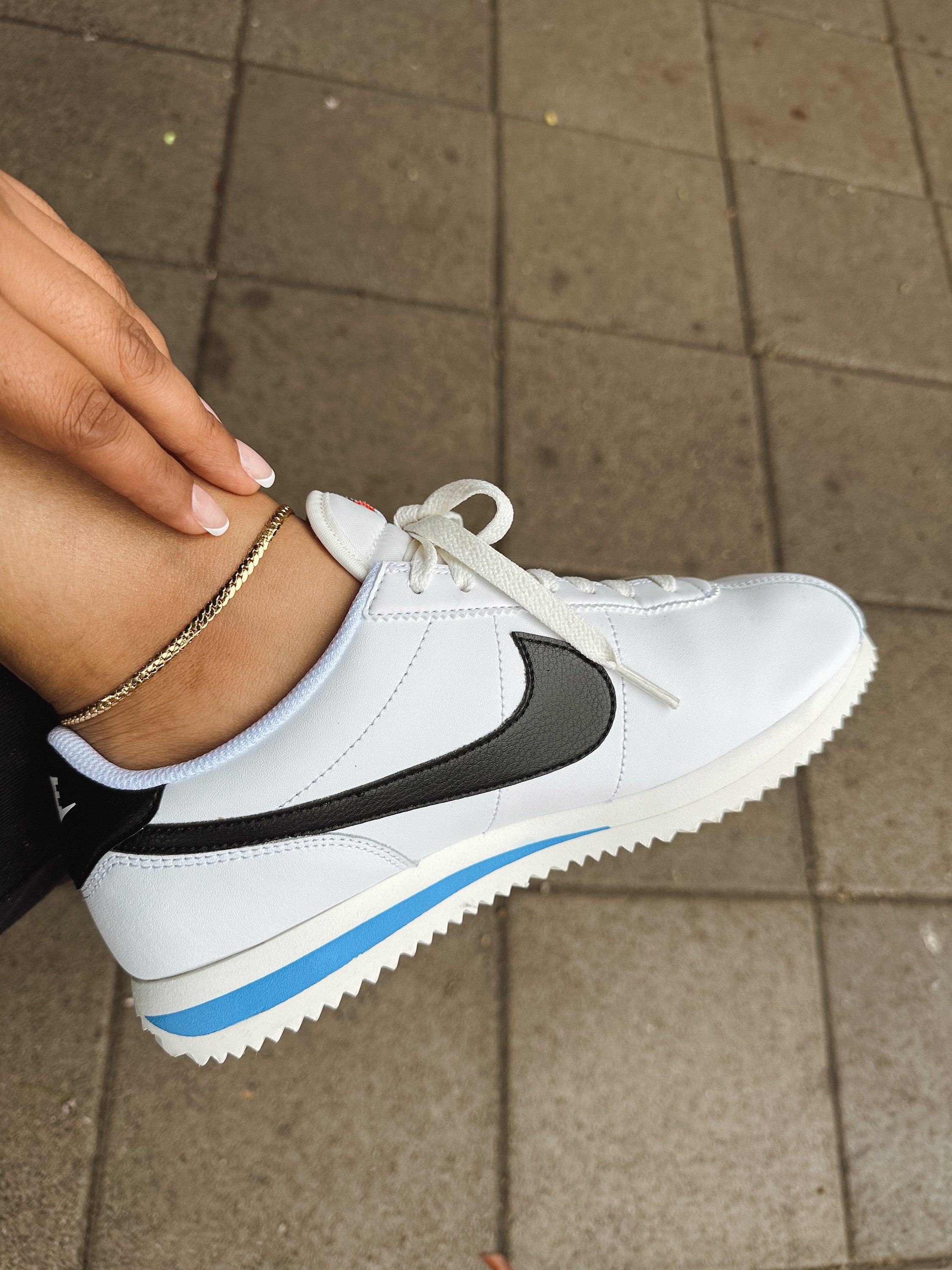 Gold Snake Chain Anklet: Laminated Base Material