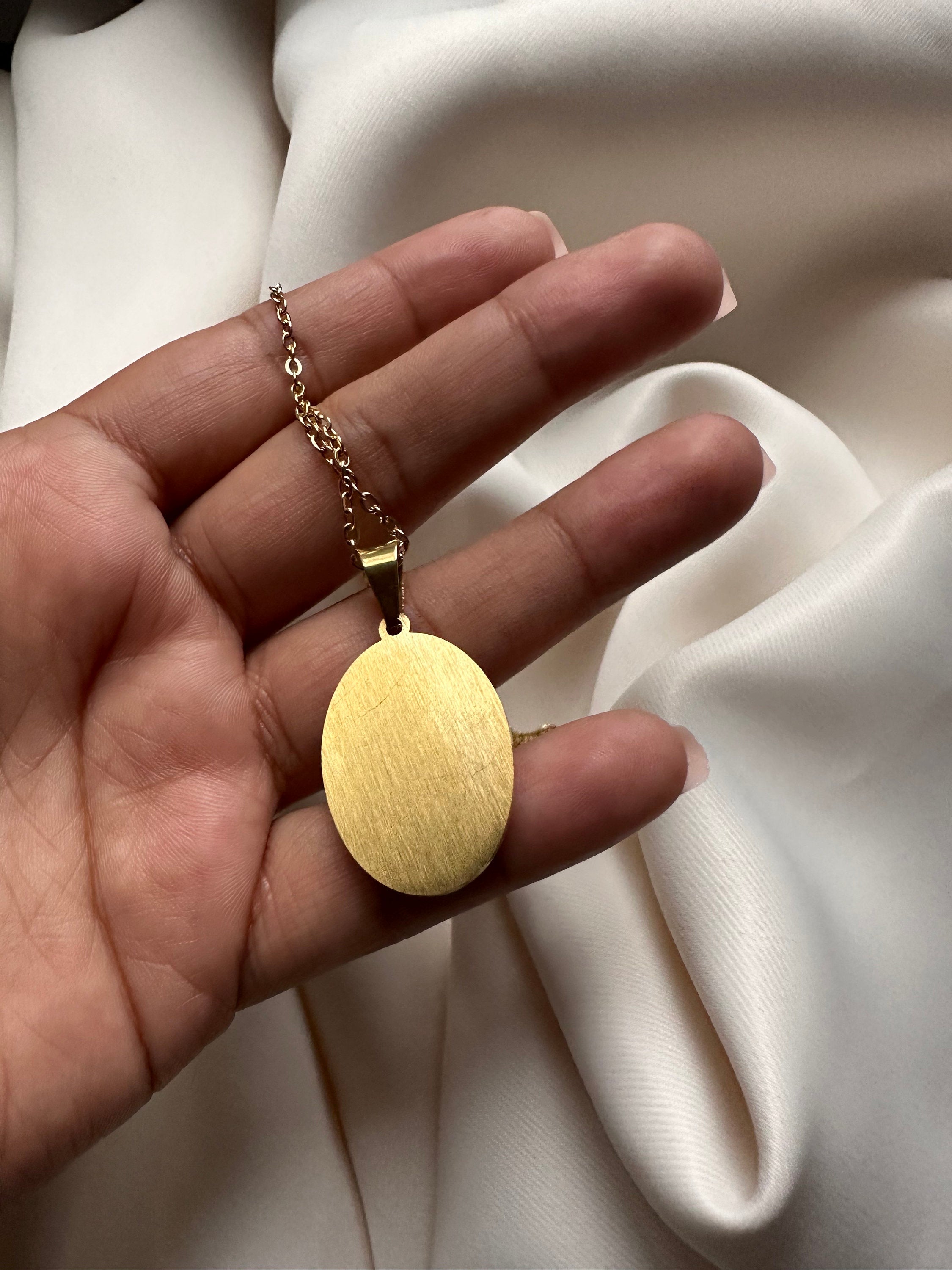 Stainless Steel Virgin Mary necklace