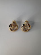 Chunky Gold Plated Earrings: Vintage Inspired Statement Jewelry