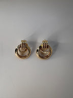 Chunky Gold Plated Earrings: Vintage Inspired Statement Jewelry