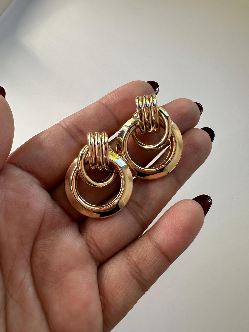 Chunky Gold Plated Earrings: Vintage Inspired Statement Jewelry