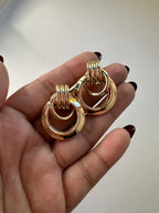 Chunky Gold Plated Earrings: Vintage Inspired Statement Jewelry