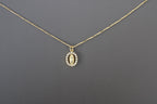 Dainty Virgin Mary Necklace: Gold Filled Chain, Guadalupe Pendant